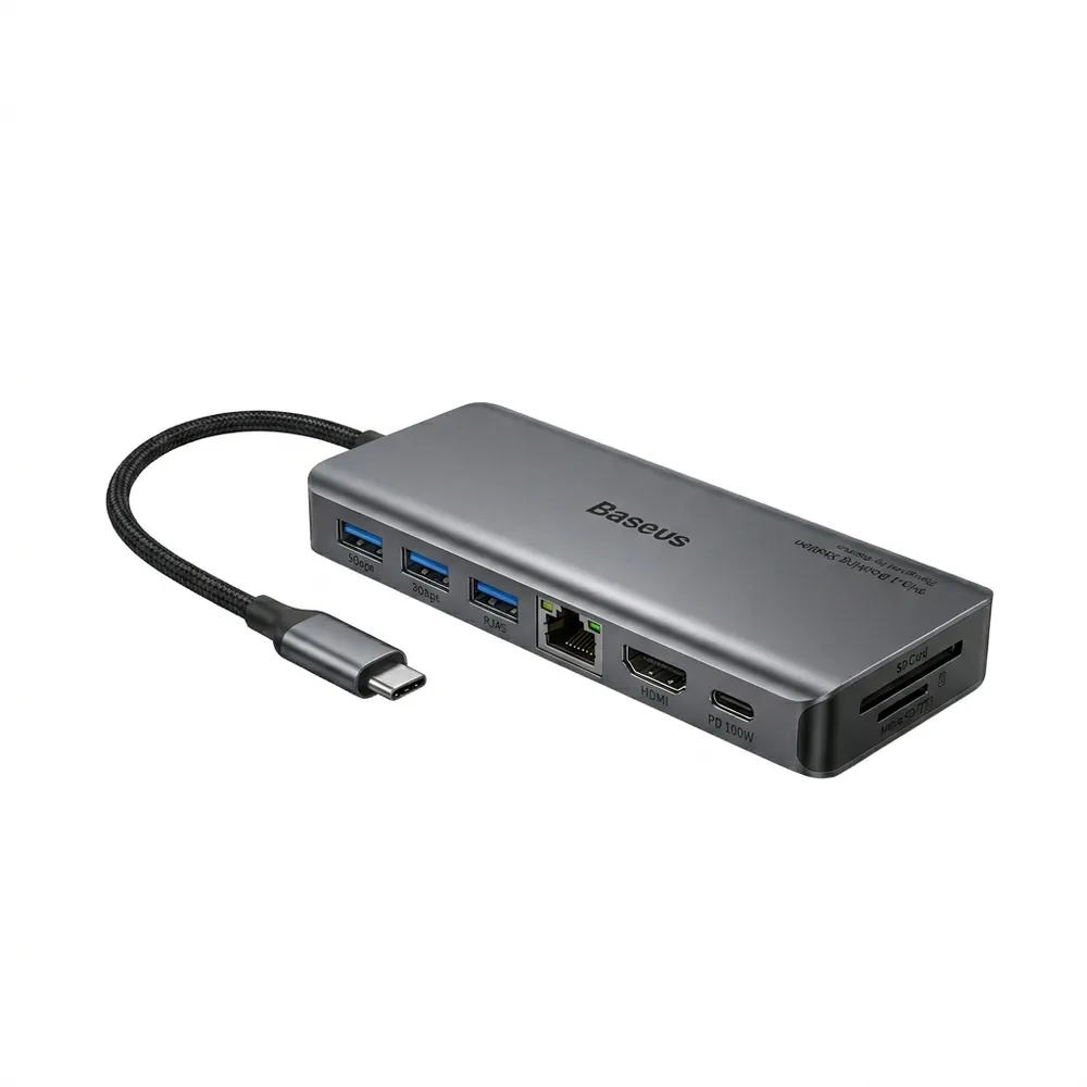 Type-C Dock Hub 9-in-1 (Baseus) at N.N Laptop Lahore