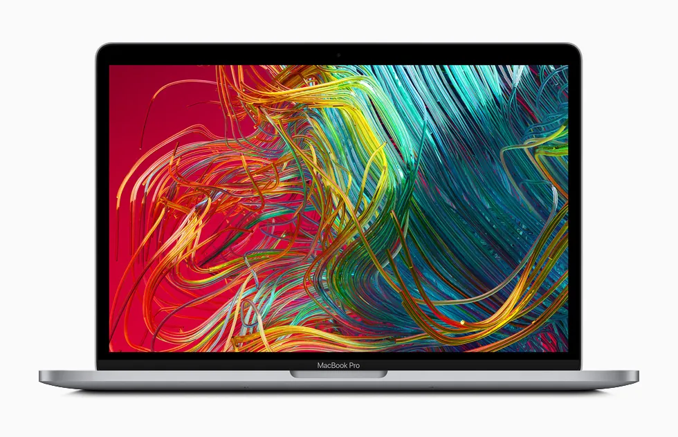 13.3″ FHD MacBook Retina Screen — Apple laptop keyboard and ports view, Lahore Pakistan