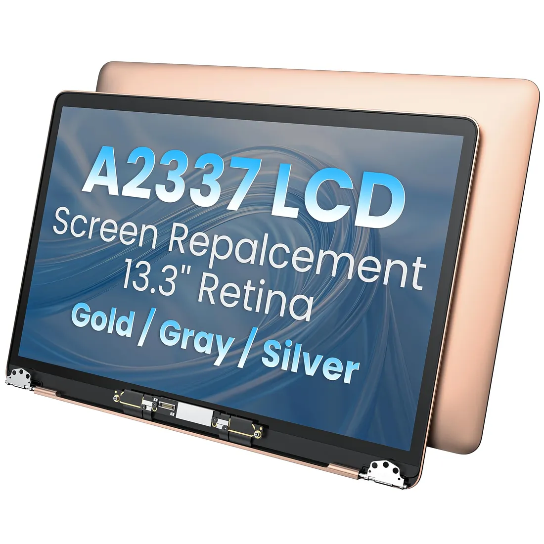 13.3" Retina Display Assembly for MacBook Air A2337 M1 (2020) — Silver — Apple laptop side and angled view, buy in Lahore Pakistan