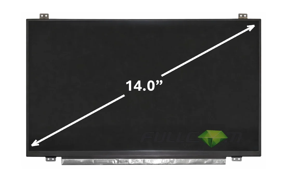 14.0″ FHD 1920×1080 Matte Laptop LCD Screen (IPS) — Generic laptop keyboard and ports view, Lahore Pakistan