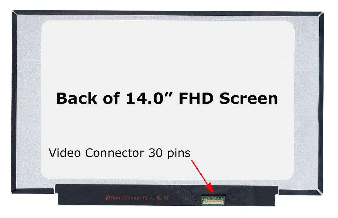 14" FHD IPS Screen for HP EliteBook 840 G6/G7 — Matte 30-Pin — HP laptop keyboard and ports view, Lahore Pakistan