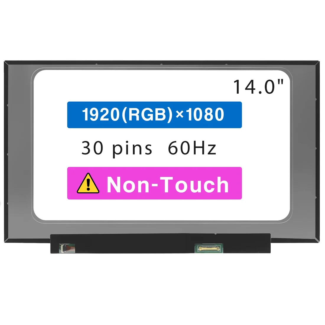 14" FHD IPS Screen for HP Pavilion 14 / 14-CE — 30-Pin Matte — HP laptop side and angled view, buy in Lahore Pakistan