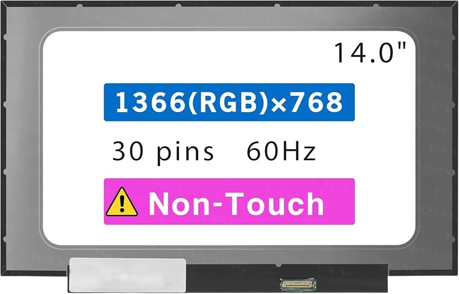 14" FHD IPS Screen for Lenovo IdeaPad 3 14 / 5 14 — 30-Pin Matte — Lenovo laptop keyboard and ports view, Lahore Pakistan
