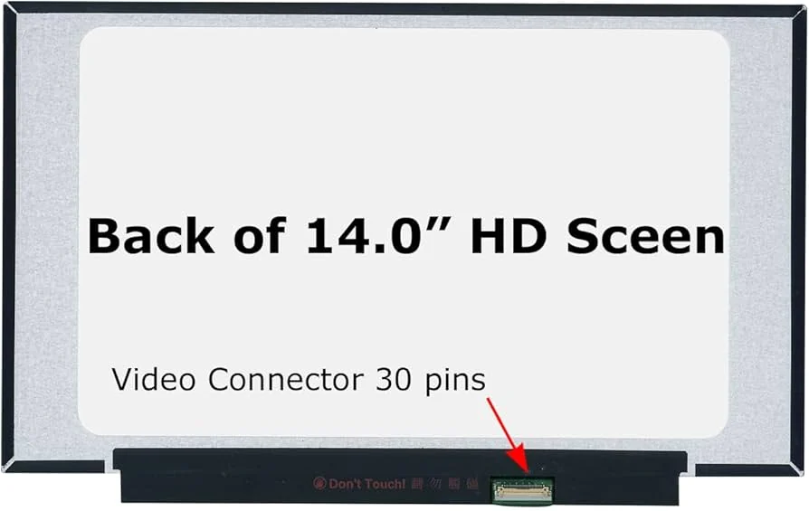 14" FHD IPS Screen for Lenovo IdeaPad 3 14 / 5 14 — 30-Pin Matte — Lenovo laptop side and angled view, buy in Lahore Pakistan