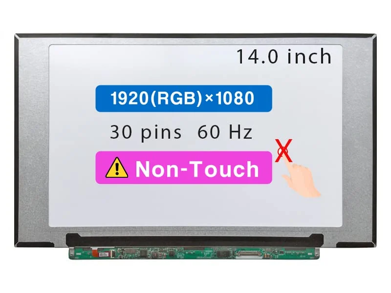 14" FHD IPS Screen for Lenovo ThinkPad X1 Carbon Gen 6/7 — 30-Pin Matte — Lenovo laptop side and angled view, buy in Lahore Pakistan