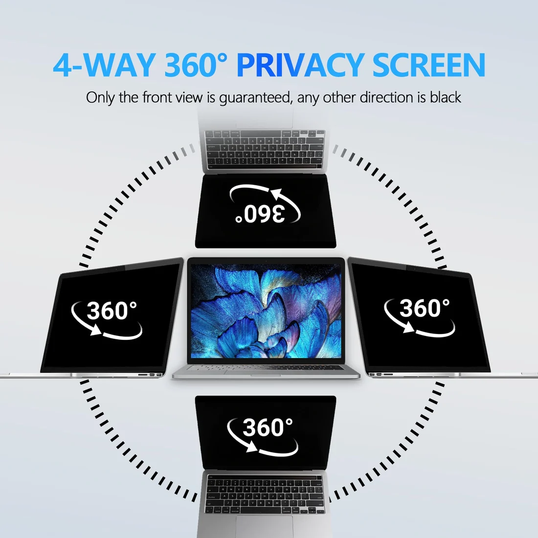 14″ Laptop Privacy Screen Filter — Generic laptop keyboard and ports view, Lahore Pakistan
