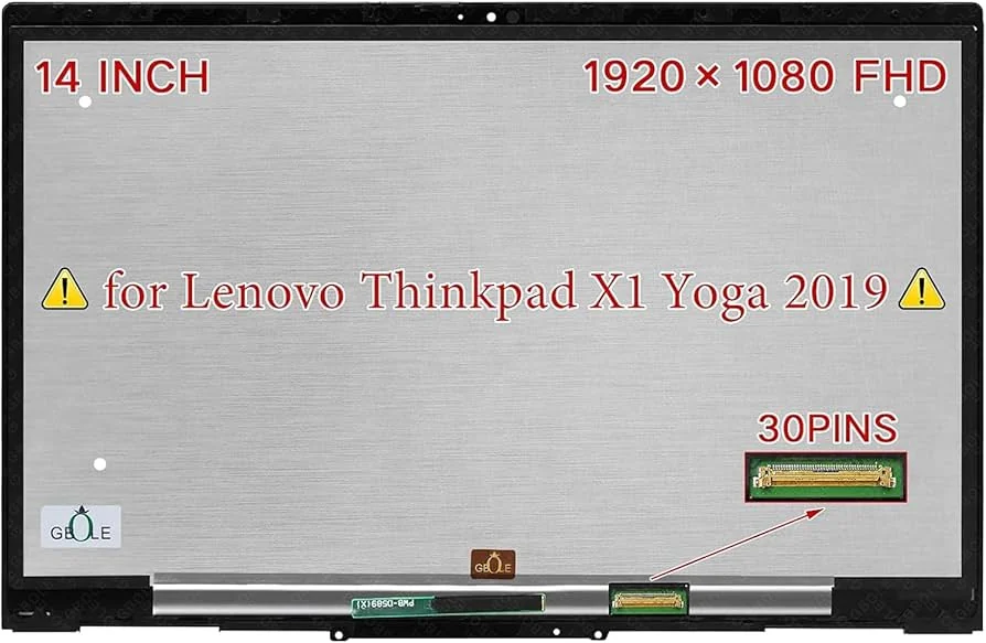 14" QHD IPS Touch Screen for Lenovo ThinkPad X1 Yoga Gen 3/4 — Lenovo laptop keyboard and ports view, Lahore Pakistan