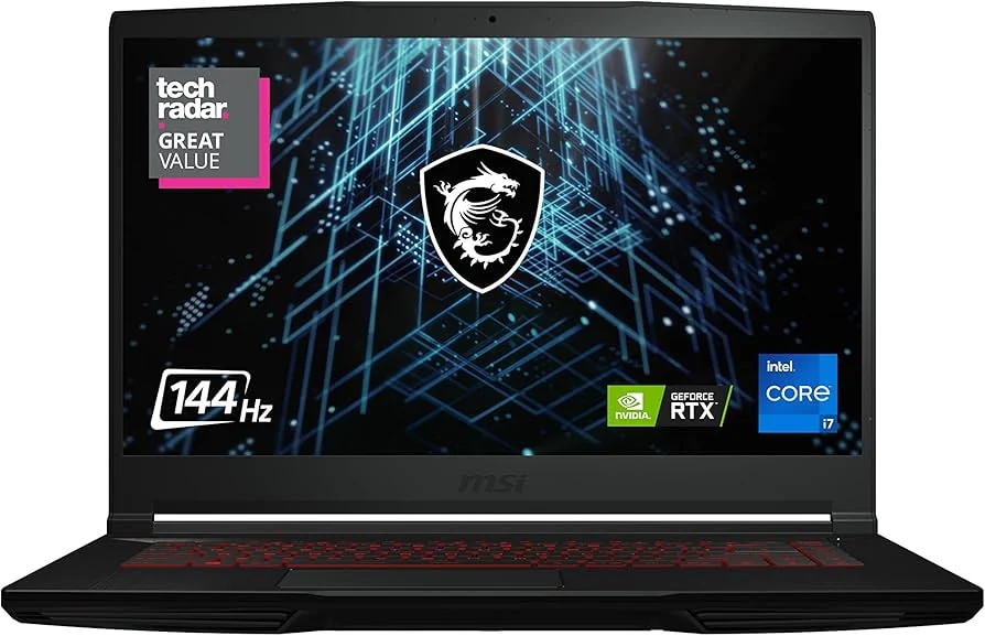 15.6″ FHD 144 Hz Gaming Laptop LCD Screen (IPS 144Hz) — Generic laptop keyboard and ports view, Lahore Pakistan