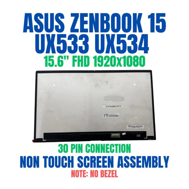 15.6" FHD IPS LCD for Asus ZenBook 15 UX534 — 30-Pin Matte — used Asus laptop for sale in Pakistan, NN Laptops Lahore