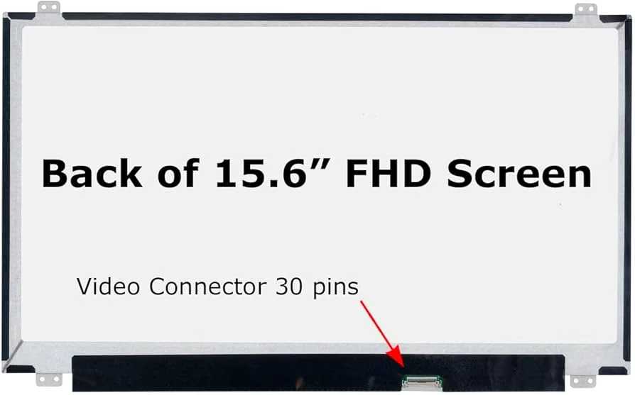 15.6" FHD IPS LCD Screen for Dell Latitude 5590/5591 — 30-Pin Matte — Dell laptop keyboard and ports view, Lahore Pakistan