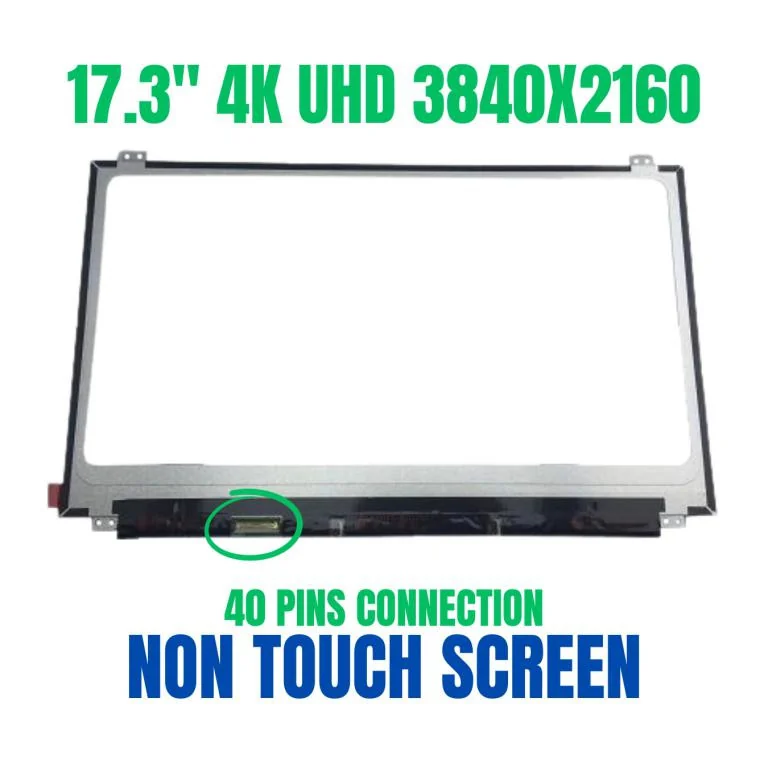 17.3″ 4K UHD 3840×2160 Laptop LCD Screen (IPS) — Generic laptop side and angled view, buy in Lahore Pakistan