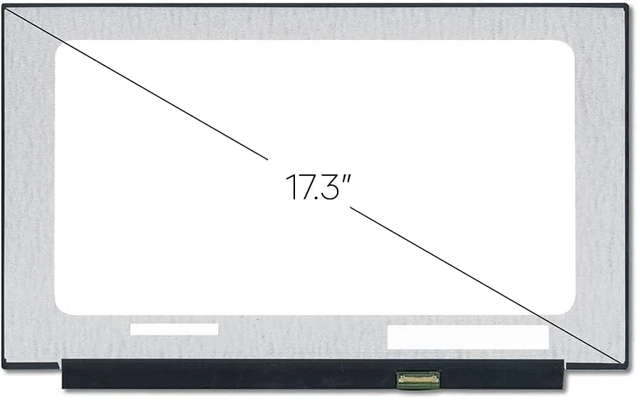 17.3" HD+ TN LCD for Dell Inspiron 17 3000 / 3793 — 30-Pin Matte — Dell laptop keyboard and ports view, Lahore Pakistan