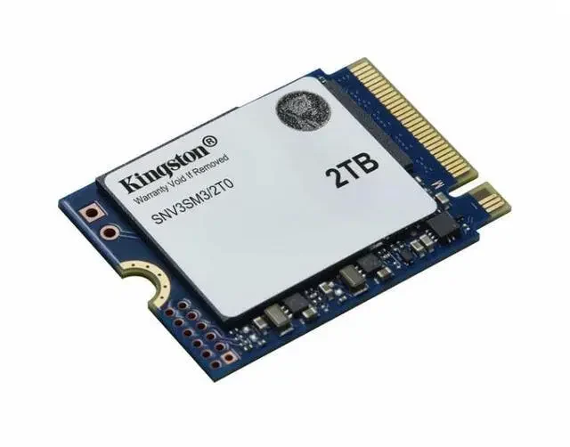 Kingston NV3 1TB Gen4 NVMe SSD — 6000 MB/s Laptop Upgrade — Kingston laptop side and angled view, buy in Lahore Pakistan