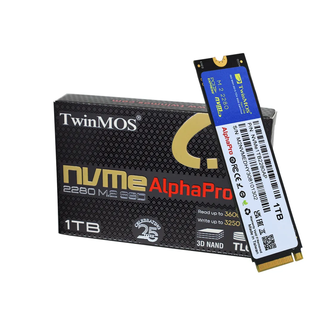 256GB NVMe SSD (TwinMOS AlphaPro Gen 3) — laptop parts price in Pakistan, NN Laptops Lahore