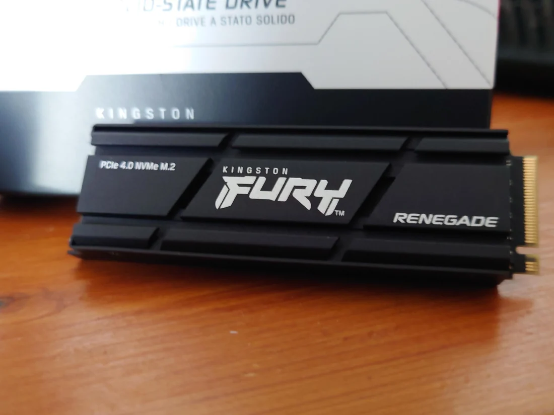 Kingston Fury Renegade 2TB Gen4 NVMe M.2 2280 SSD — Laptop — Kingston laptop side and angled view, buy in Lahore Pakistan