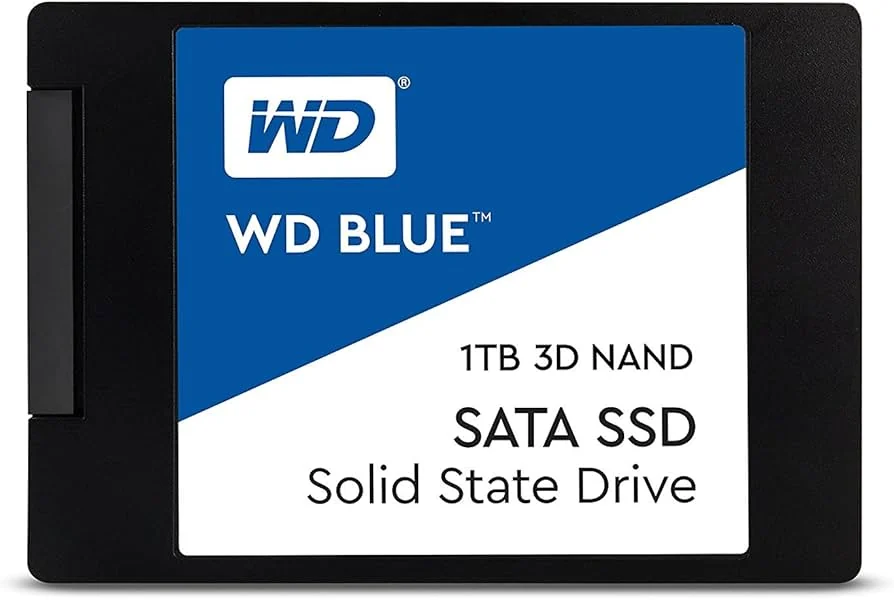 WD Blue 500GB 2.5" Laptop HDD — 5400 RPM SATA Drive — WD laptop side and angled view, buy in Lahore Pakistan