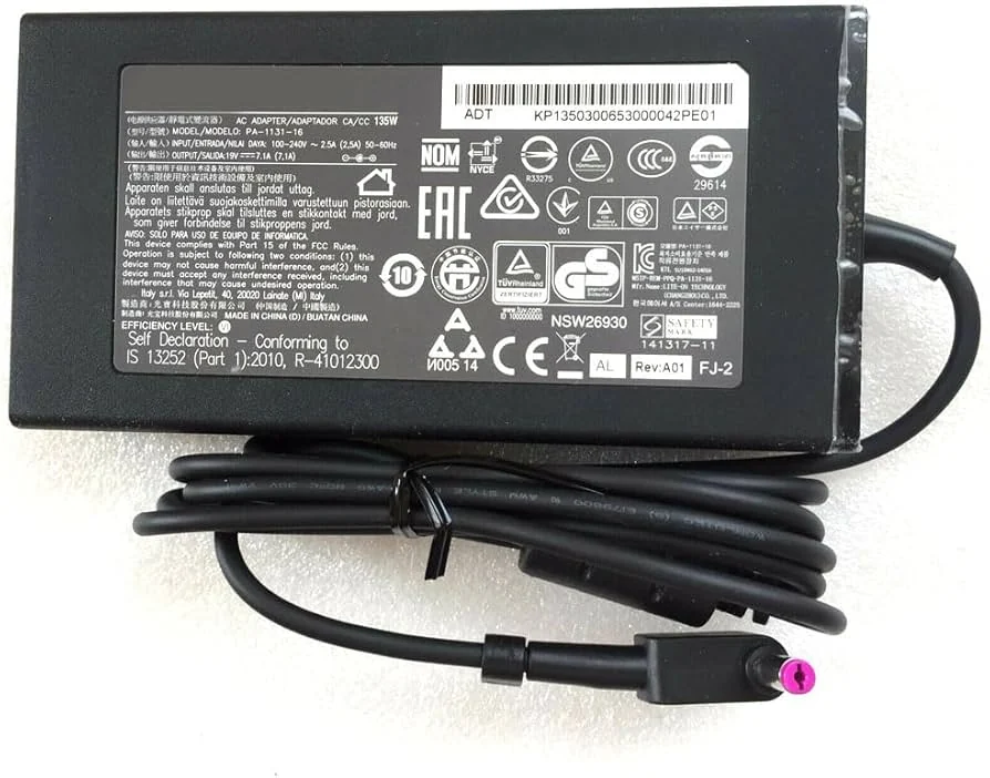 Acer 135W Original Charger (Big Barrel) — chargers / adapters price in Pakistan, NN Laptops Lahore