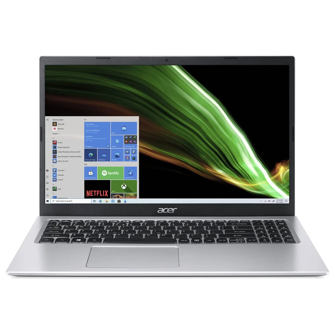 Acer Aspire 3 Intel Pentium Silver N6000 4GB 128GB — Acer laptop side and angled view, buy in Lahore Pakistan