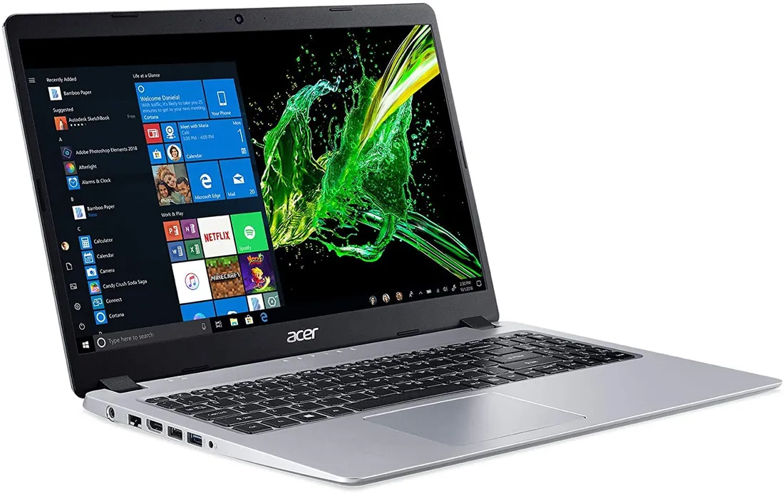 Acer Aspire 5 (10th Gen) — Acer laptop side and angled view, buy in Lahore Pakistan