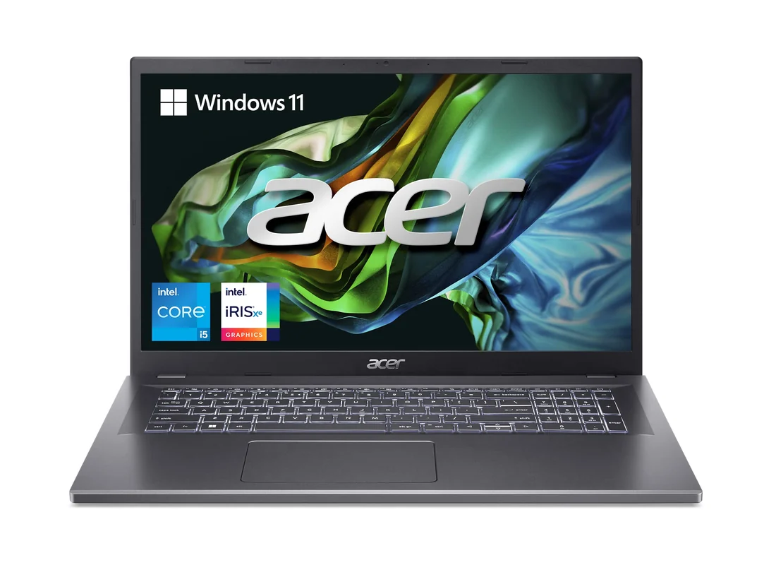 Acer Aspire 5 A515-57 i5-1235U 16GB 512GB Used Lahore — Acer laptop keyboard and ports view, Lahore Pakistan