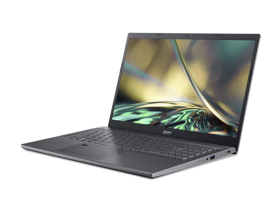 Acer Aspire 5 A515-57 i5-1235U 16GB 512GB Used Lahore — Acer laptop side and angled view, buy in Lahore Pakistan
