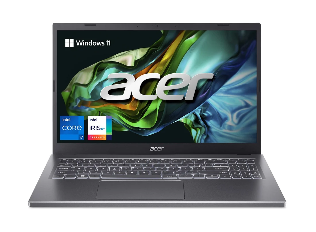 Acer Aspire 5 A515 i5-1335U 16GB 512GB — Acer laptop keyboard and ports view, Lahore Pakistan