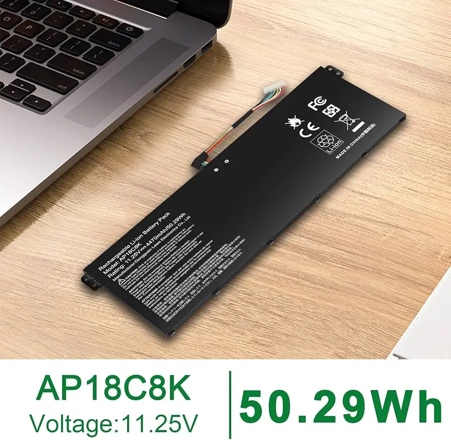 Acer Aspire 5 / Aspire 3 48Wh 3-Cell Battery (AP18C8K Original) — used Acer laptop for sale in Pakistan, NN Laptops Lahore