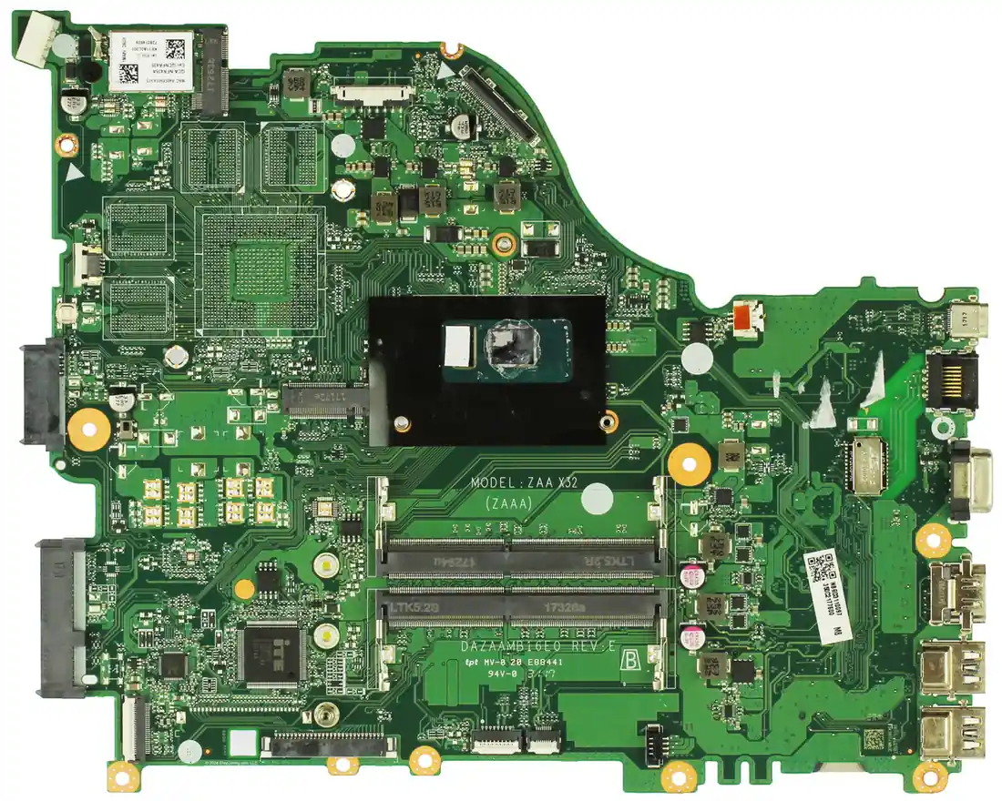 Acer Aspire 5 Motherboard (10th Gen i5) — Acer laptop keyboard and ports view, Lahore Pakistan