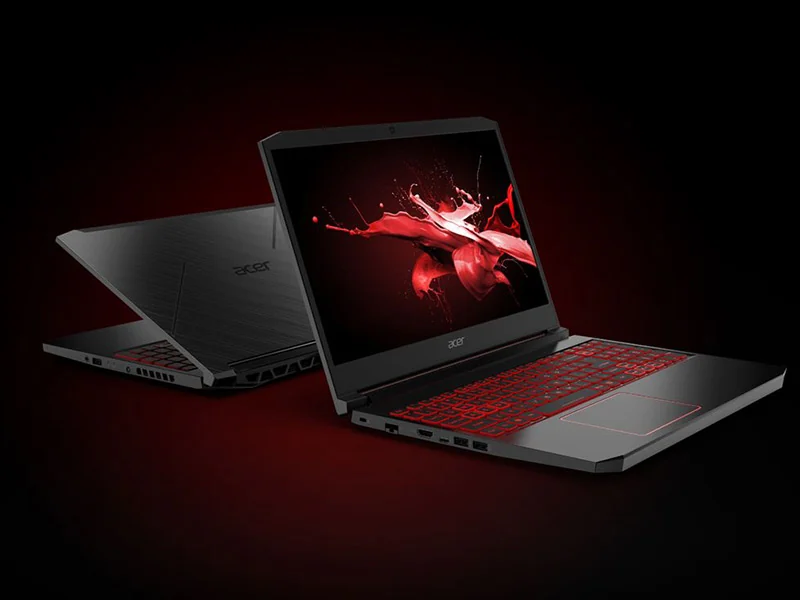 Acer Nitro 7 AN715-52 i7-10750H 16GB 512GB RTX 3060 Used Lahore — Acer laptop side and angled view, buy in Lahore Pakistan