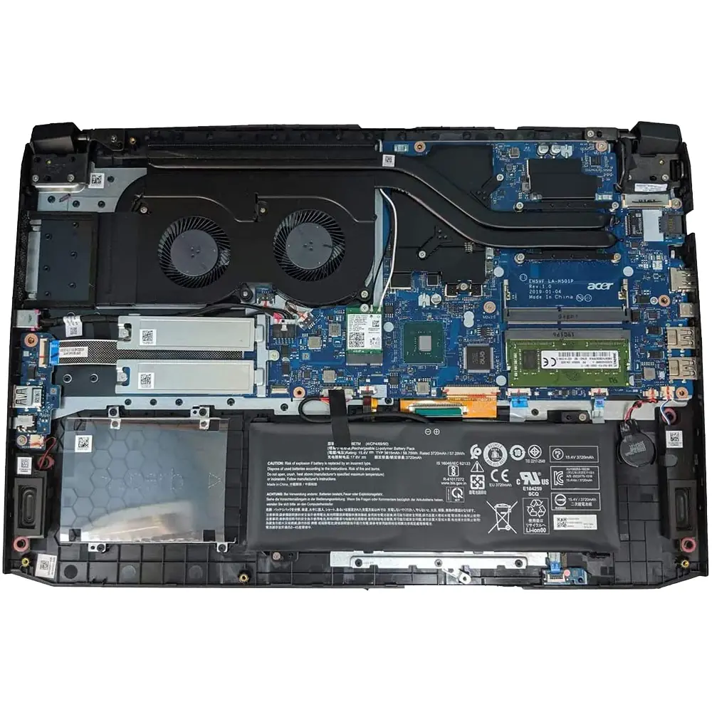 Acer Predator Helios 300 / Nitro 5 58Wh 4-Cell Battery (AP18E8M) — Acer laptop side and angled view, buy in Lahore Pakistan
