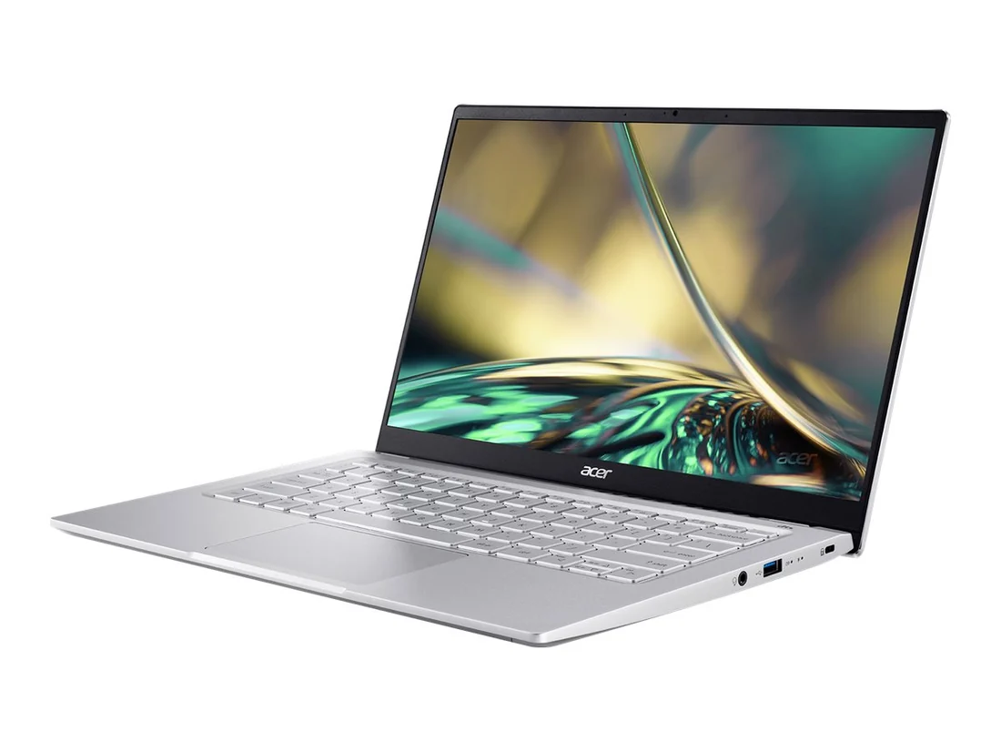 Acer Swift 3 SF314-512 i5-1240P 16GB 512GB QHD Used Lahore — Acer laptop keyboard and ports view, Lahore Pakistan