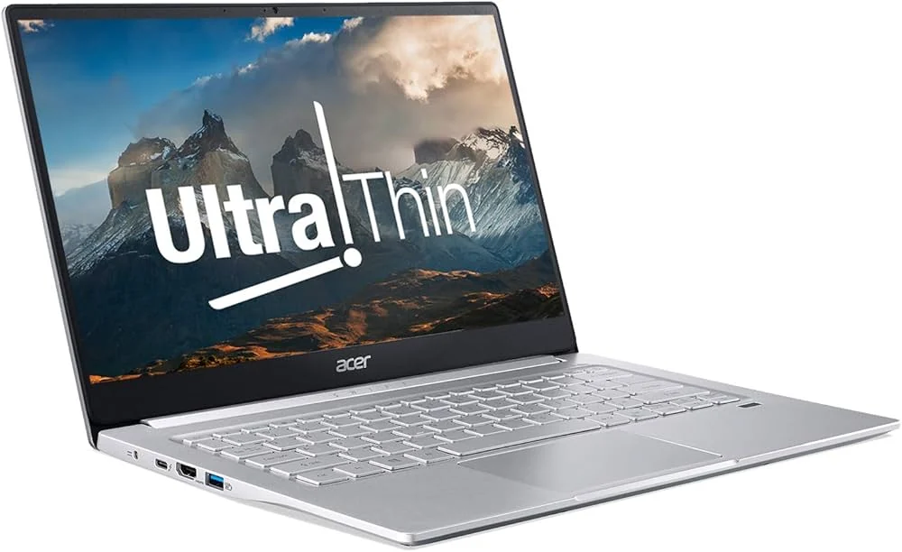 Acer Swift 3 SF314-59 i7-1165G7 16GB 512GB Used Laptop Lahore — Acer laptop keyboard and ports view, Lahore Pakistan