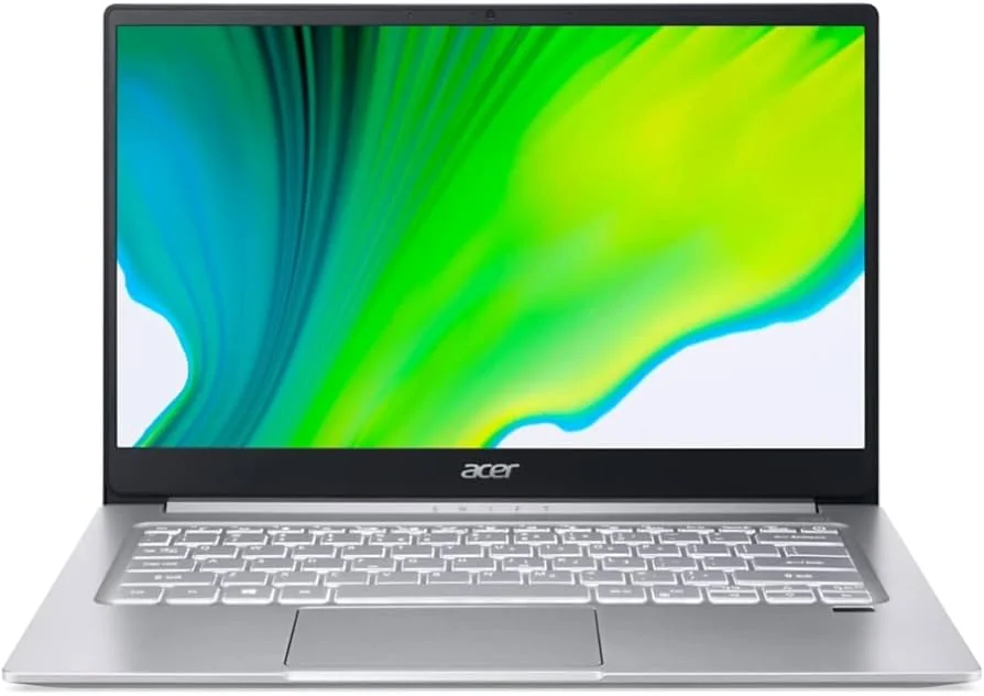 Acer Swift 3 SF314-59 i7-1165G7 16GB 512GB Used Laptop Lahore — Acer laptop side and angled view, buy in Lahore Pakistan