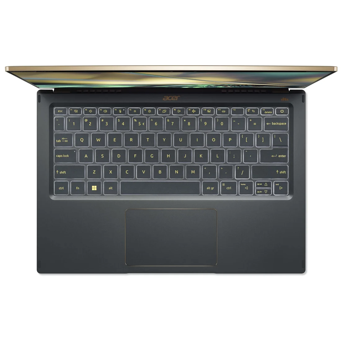 Acer Swift 5 SF514-56T i7-1260P 16GB 1TB OLED Touch Used Lahore — Acer laptop side and angled view, buy in Lahore Pakistan