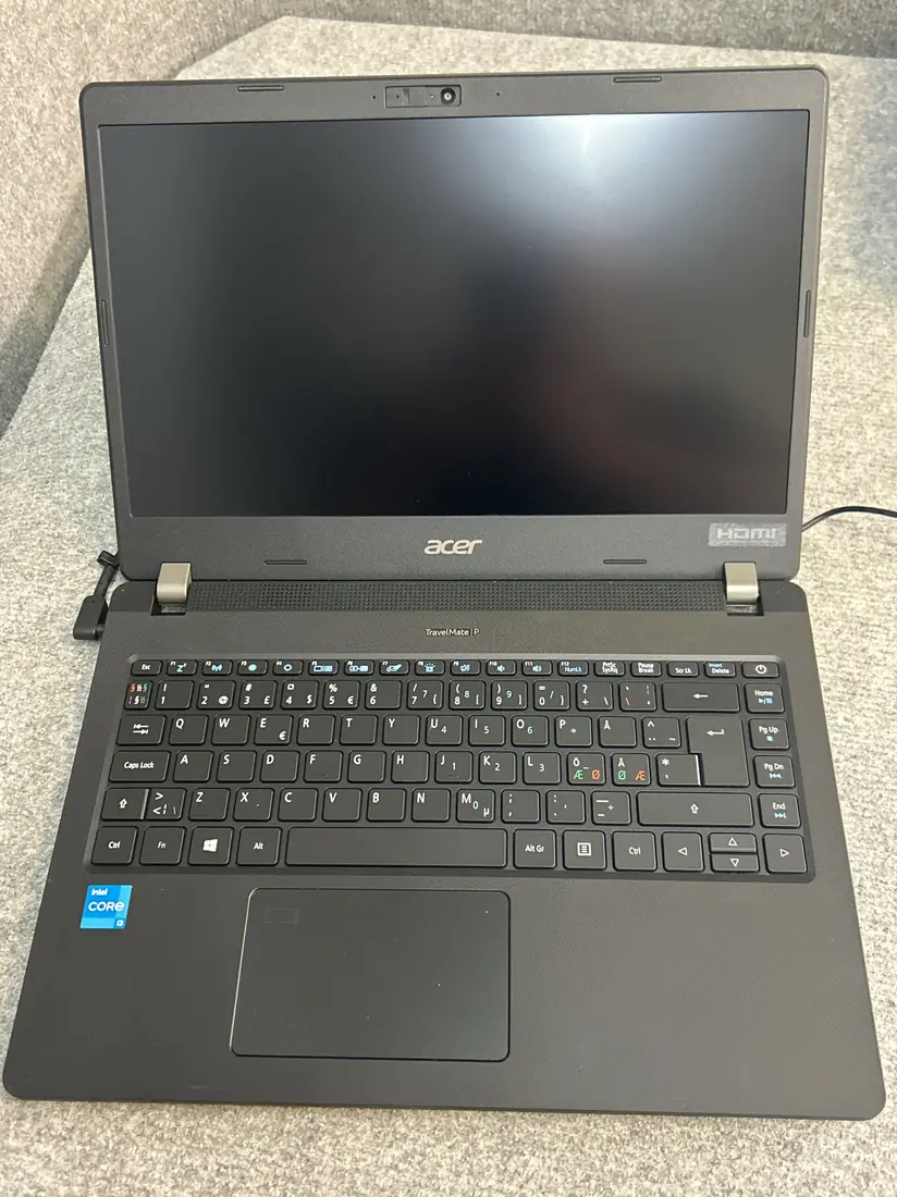 Acer TravelMate P214-53 i5-1135G7 16GB 512GB Business Used Lahore — Acer laptop keyboard and ports view, Lahore Pakistan