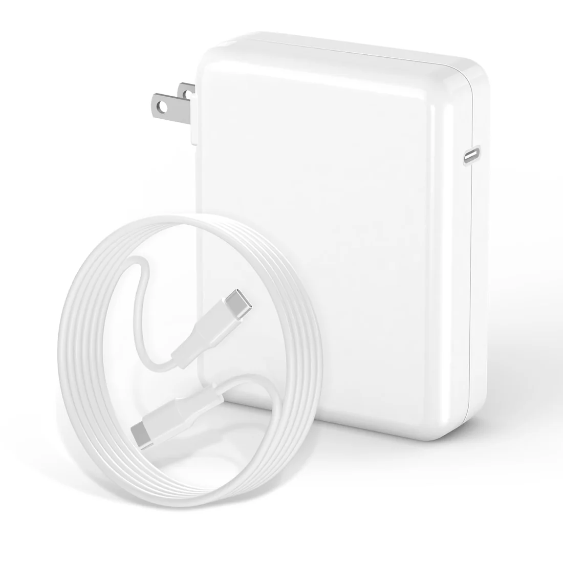 Apple 140W USB-C Power Adapter for MacBook Pro 16 M1 Max (USB-C only) — Apple laptop keyboard and ports view, Lahore Pakistan