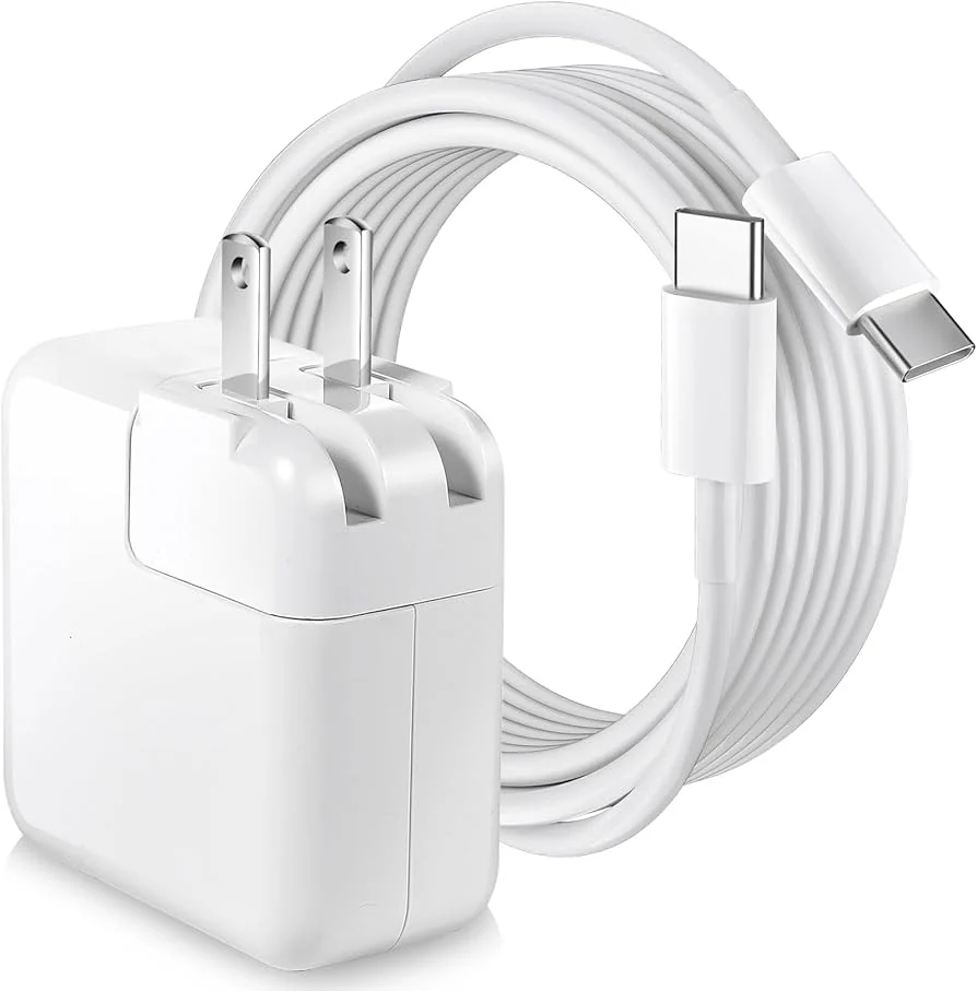Apple 30W USB-C Power Adapter for MacBook Air M1 / iPad Pro — Apple laptop keyboard and ports view, Lahore Pakistan