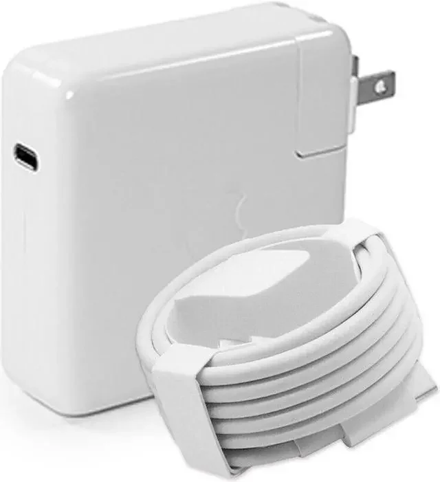 Apple 61W USB-C Power Adapter for MacBook Pro 13 A1989 / A2159 — Apple laptop keyboard and ports view, Lahore Pakistan