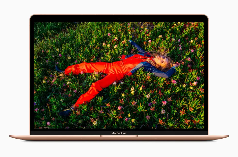 Apple MacBook Air 13 2020 M1 8GB 256GB Apple M1 8GB 256GB Used — Apple laptop side and angled view, buy in Lahore Pakistan