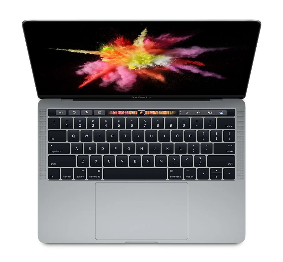 Apple MacBook Pro 13 2017 i7 Touch Bar i7-7567U 16GB 512GB Used — Apple laptop keyboard and ports view, Lahore Pakistan