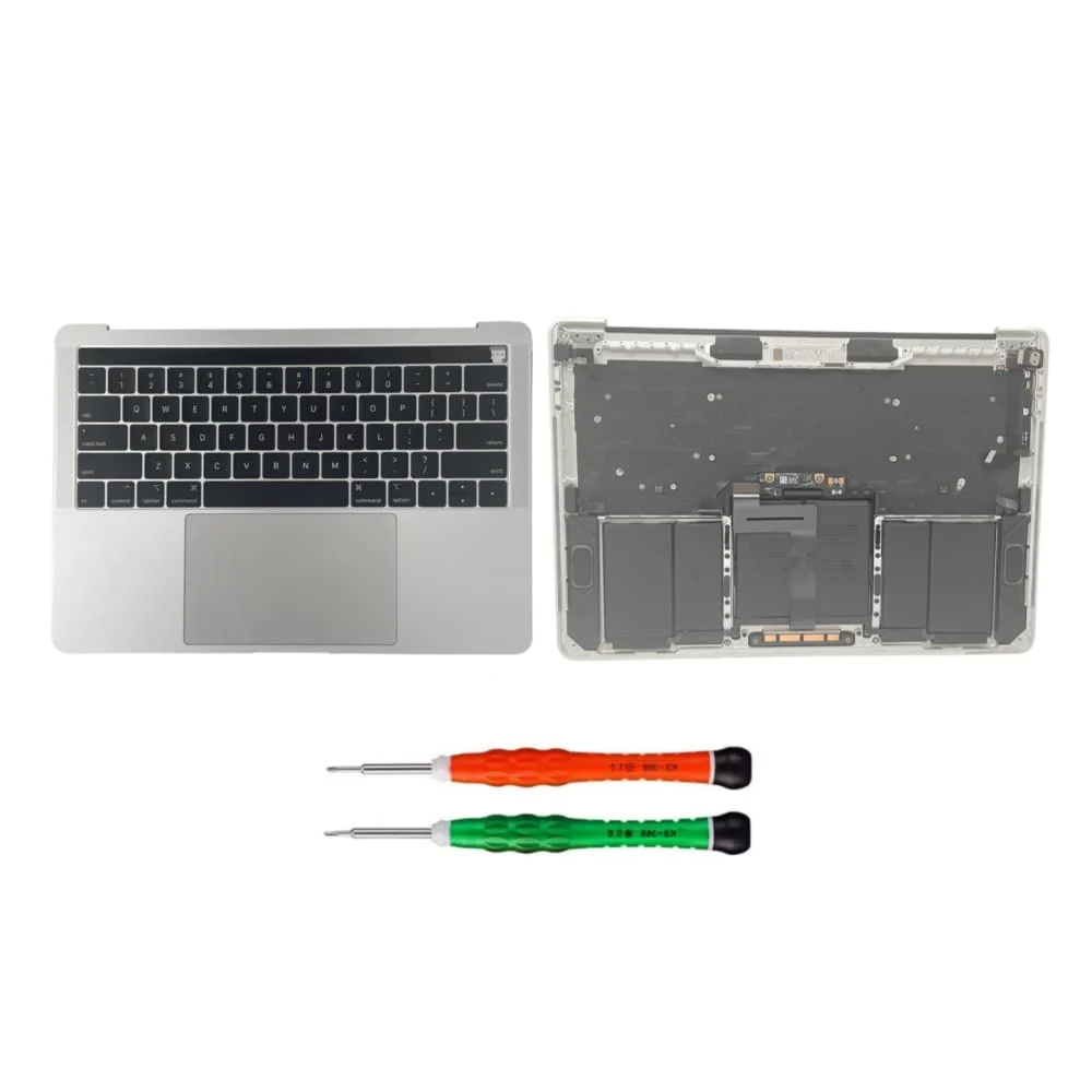 Apple MacBook Pro 13 A1989 Top Case (Keyboard Battery Trackpad) — Apple laptop keyboard and ports view, Lahore Pakistan