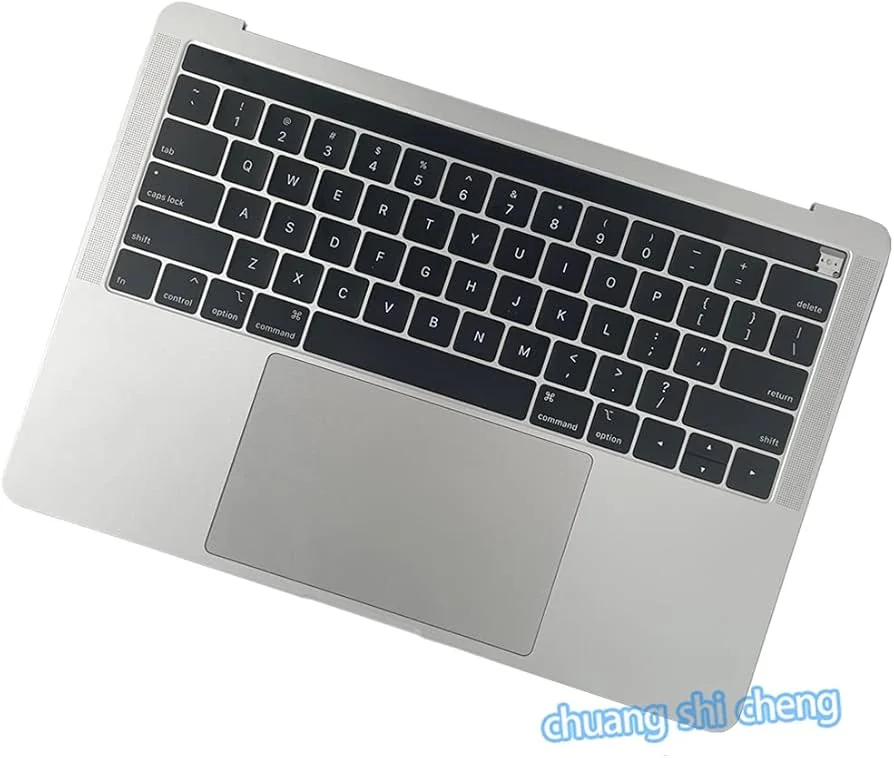 Apple MacBook Pro 13 A1989 Top Case (Keyboard Battery Trackpad) — Apple laptop side and angled view, buy in Lahore Pakistan