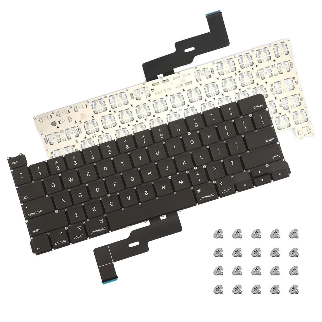 Apple MacBook Pro 13 A2289 Backlit Keyboard Replacement US Layout — Apple laptop keyboard and ports view, Lahore Pakistan