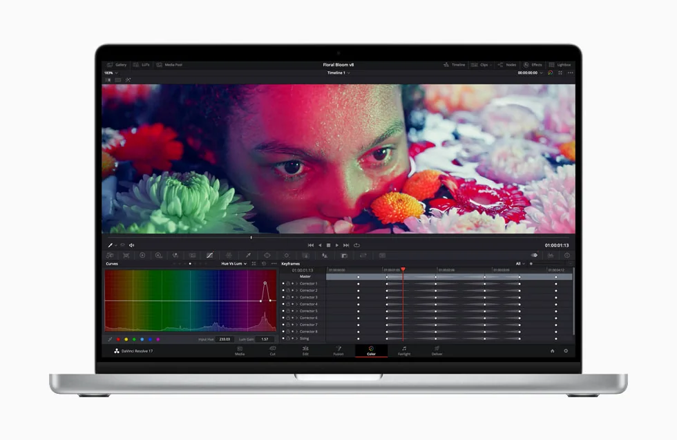 Apple MacBook Pro 14 2021 M1 Pro Apple M1 Pro 8-core 16GB 512GB — Apple laptop side and angled view, buy in Lahore Pakistan