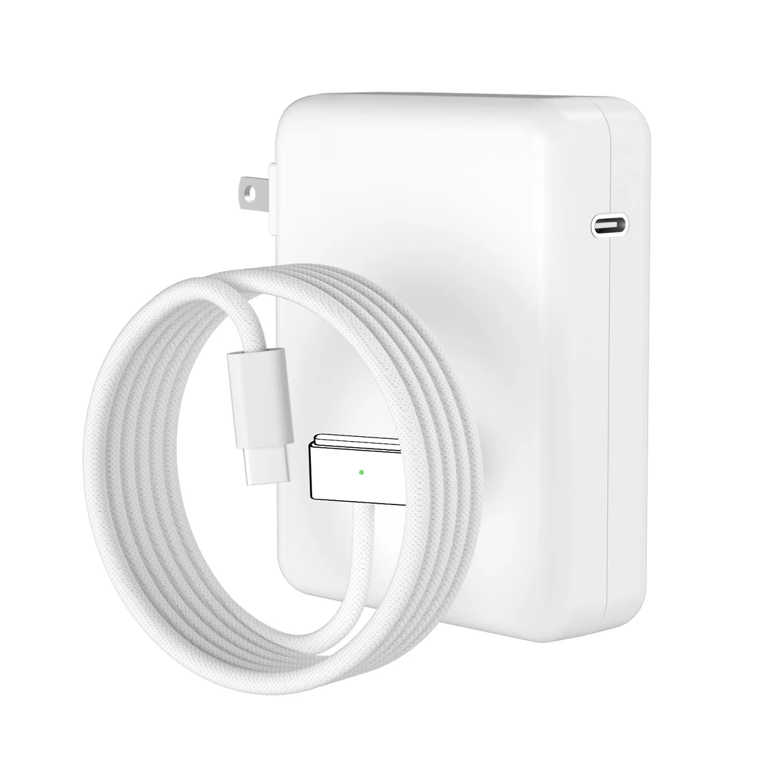 Apple MagSafe 3 140W Power Adapter for MacBook Pro 16 M1 Max / M3 Max — Apple laptop side and angled view, buy in Lahore Pakistan