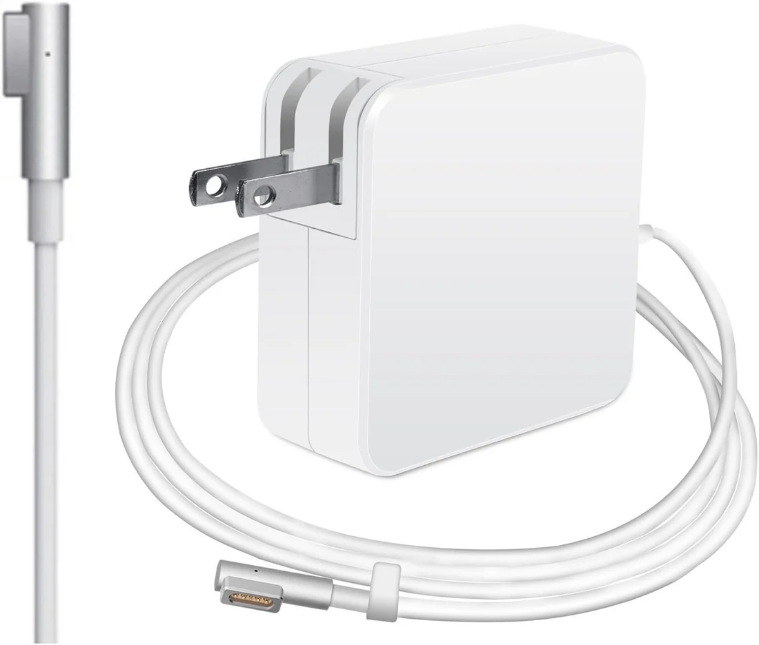 Apple MagSafe 3 96W Power Adapter for MacBook Pro 14 M1 Pro / M2 Pro — Apple laptop keyboard and ports view, Lahore Pakistan