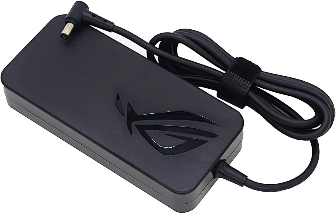 Asus 180W ROG Charger for ROG Strix G15 / G17 Gaming Laptop — Asus laptop side and angled view, buy in Lahore Pakistan