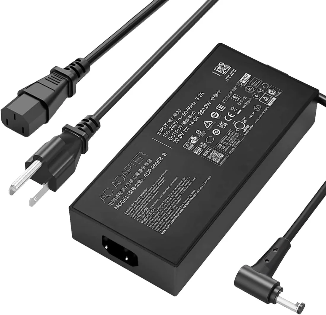 Asus 280W ROG Strix Scar Gaming Charger 20V 14A — used Asus laptop for sale in Pakistan, NN Laptops Lahore
