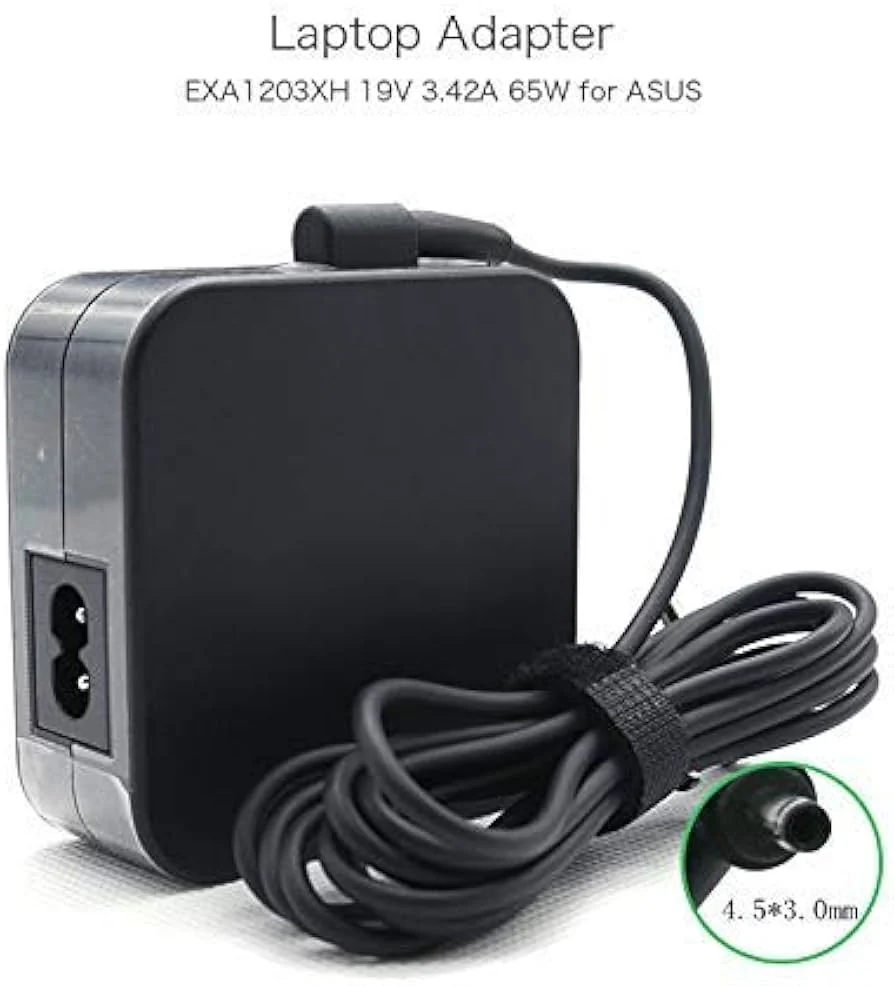 Asus 65W Original Charger (4.5×3.0mm) — chargers / adapters price in Pakistan, NN Laptops Lahore