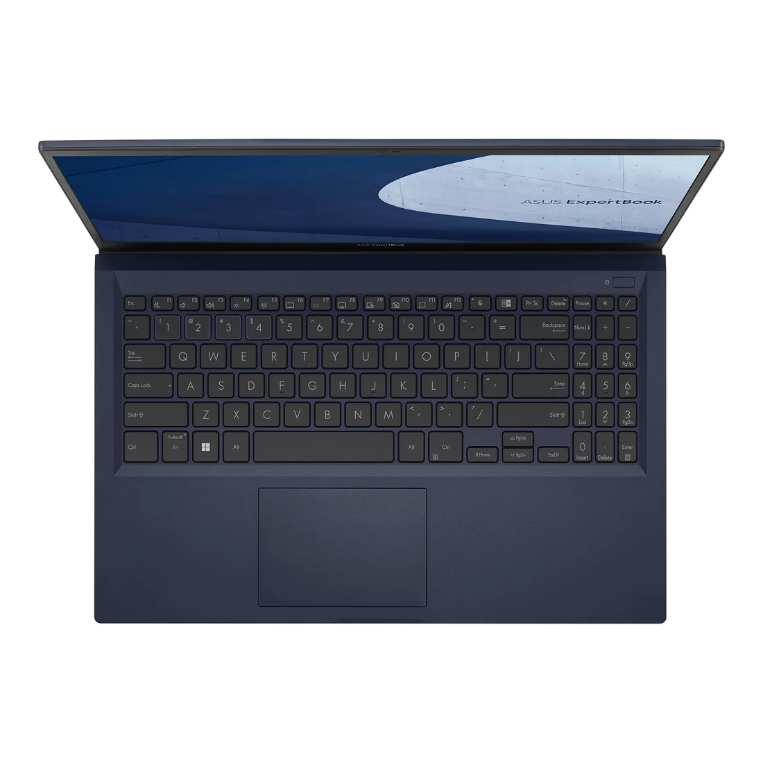Asus ExpertBook B1500CEAE i5-1135G7 16GB 512GB Business Used Lahore — Asus laptop keyboard and ports view, Lahore Pakistan